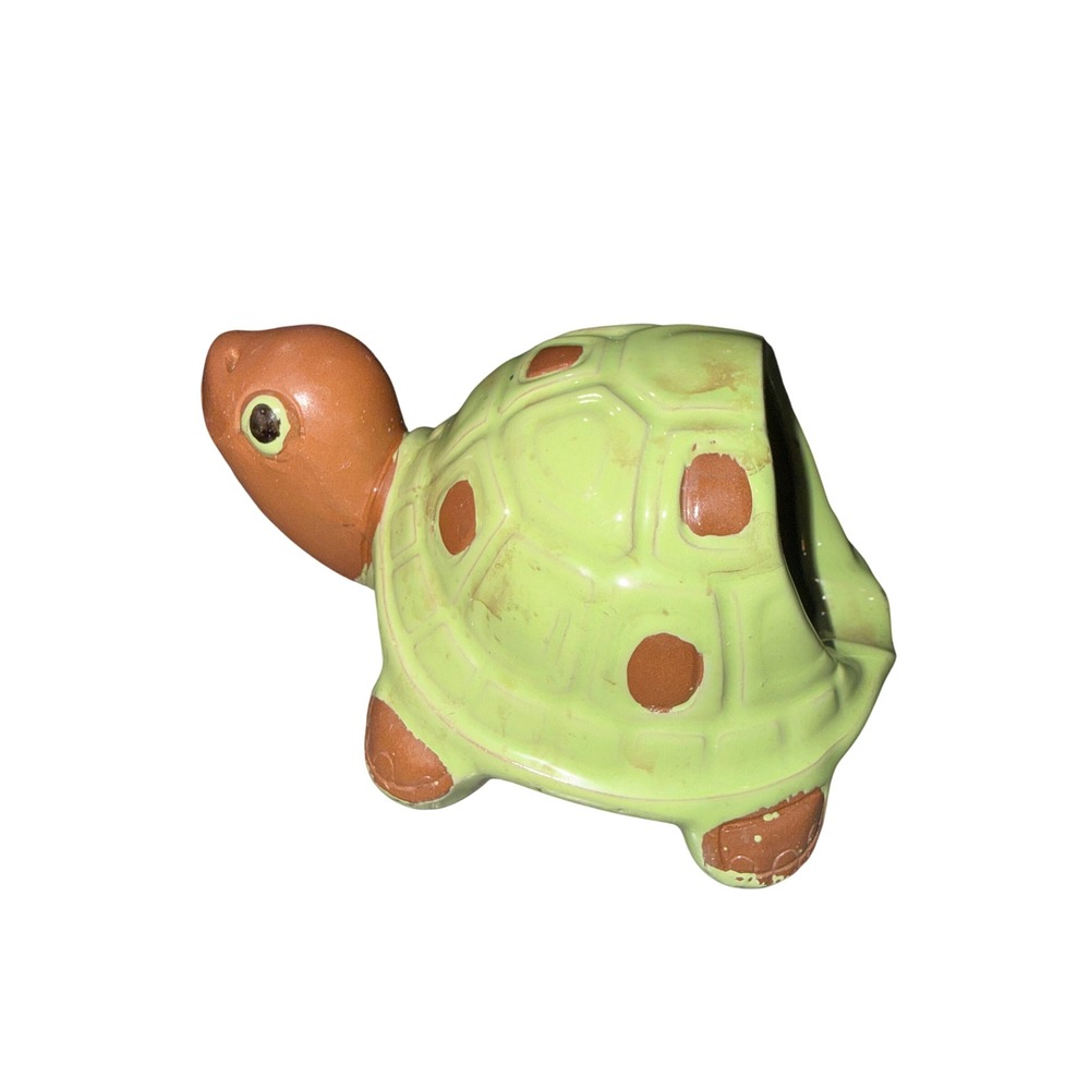 Vintage Ceramic Turtle Sponge Holder Ashtray Planter Trinket Dish Made in Japan